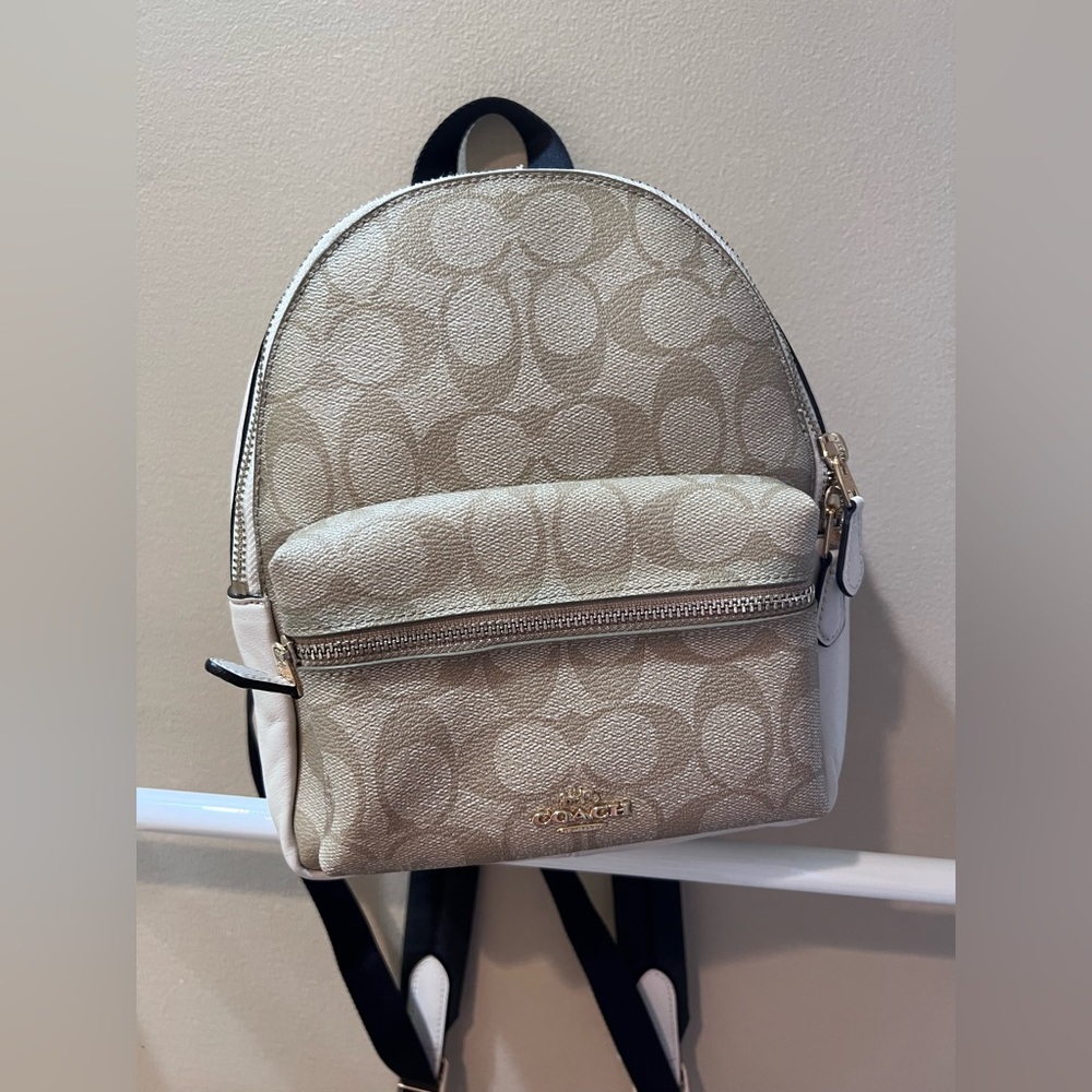 Coach leather backpack